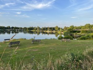 Blick auf den See bei der Auszeit