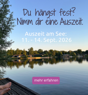 Blick vom Steg auf den See bei der Auszeit am See.